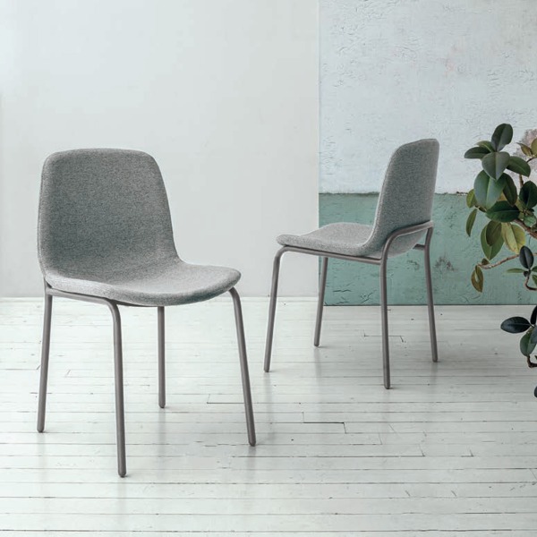 Sedia Tokyo seduta con tessuto riciclato Eco-Tex