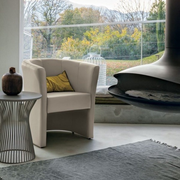 Poltroncina compatta Linda design evergreen
